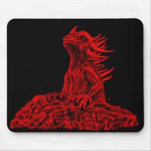 Alfombrilla De Ratón Dragón rojo pequeño