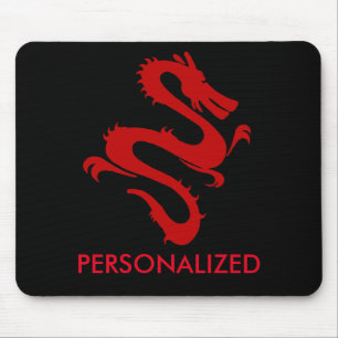 Alfombrilla De Ratón Dragón Rojo Personalizado