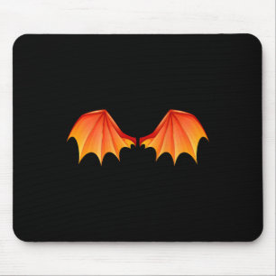 Alfombrilla De Ratón Dragon T Wings Halloween Naranja De Disfraces En L