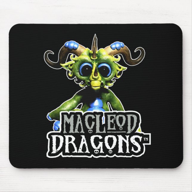 Alfombrilla De Ratón Dragón verde Mousepad del MD (Frente)