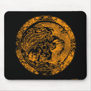 Alfombrilla De Ratón Dragón y Fénix Mousepad
