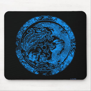 Alfombrilla De Ratón Dragón y Fénix Mousepad