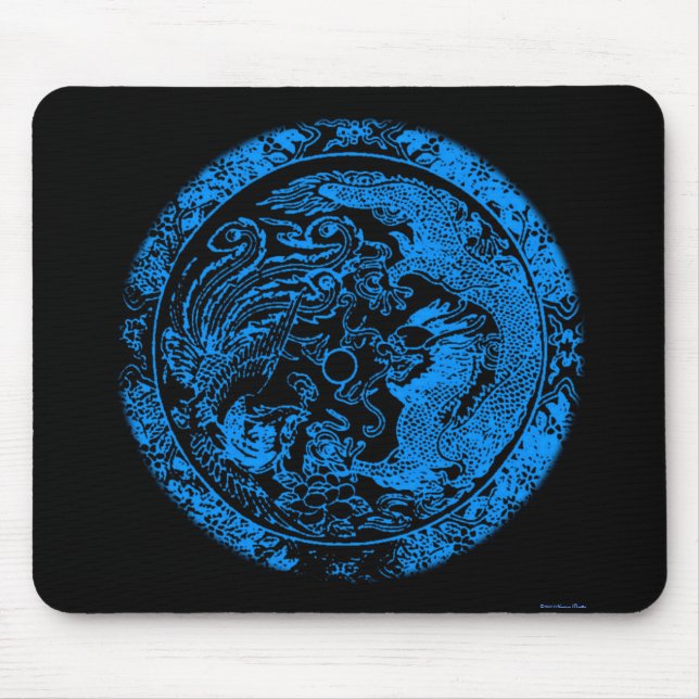 Alfombrilla De Ratón Dragón y Fénix Mousepad (Frente)