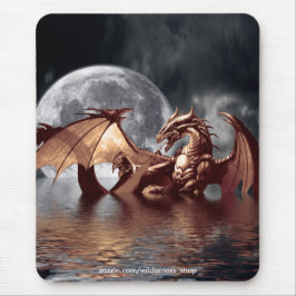 Alfombrilla De Ratón Dragon y Moon Mousepad