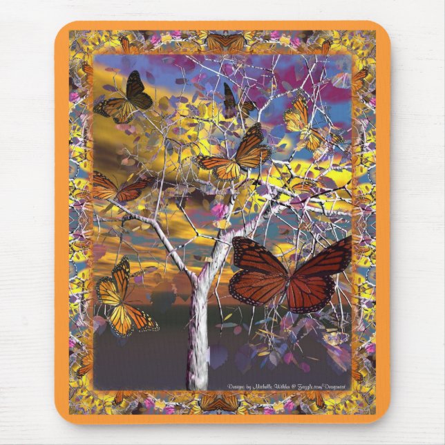 Alfombrilla De Ratón Dragoncats Butterfly Fantasy Mousepad (Frente)