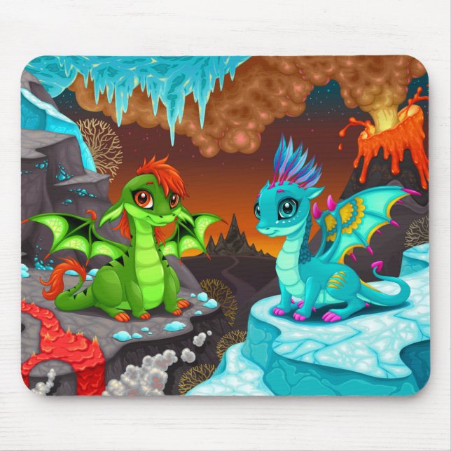Alfombrilla De Ratón Dragones (Frente)