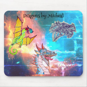 Alfombrilla De Ratón Dragones de Micheal Mousepad