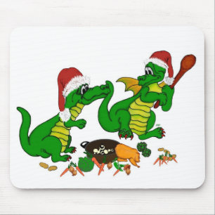 Alfombrilla De Ratón Dragones - ¡Feliz Navidad! - hoy cocinaré