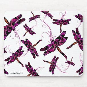 Alfombrilla De Ratón Dragonflies caprichoso