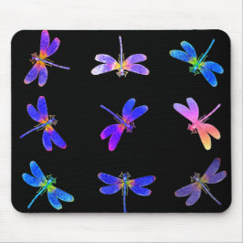 Alfombrilla De Ratón Dragonflies coloridas