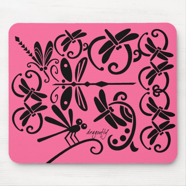 Alfombrilla De Ratón Dragonflies Mousepad (Frente)