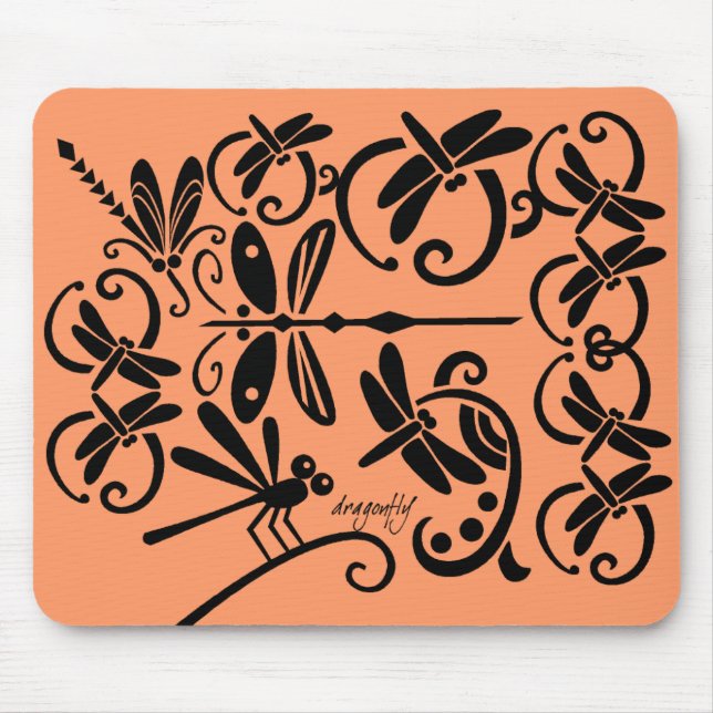 Alfombrilla De Ratón Dragonflies Mousepad (Frente)