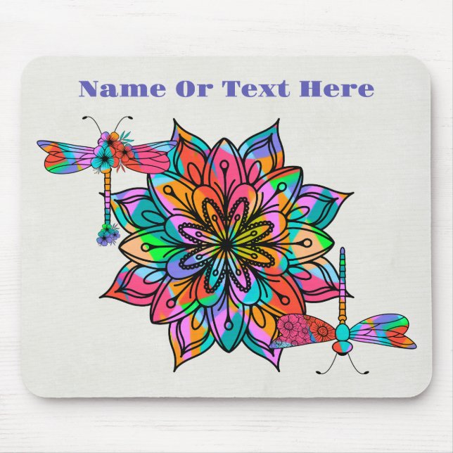 Alfombrilla De Ratón Dragonfly eléctrico (Frente)