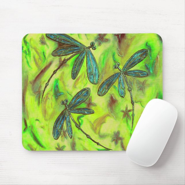 Alfombrilla De Ratón Dragonismo celestial en un cielo estrellado (Con ratón)