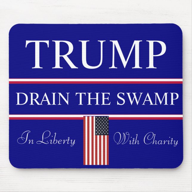 Alfombrilla De Ratón Drake the Washington SWAMP Trump (Frente)