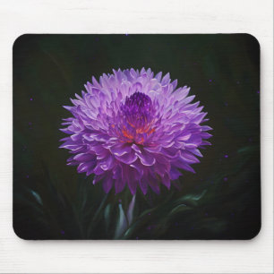 Alfombrilla De Ratón Dramática almohadilla de ratón de flores moradas