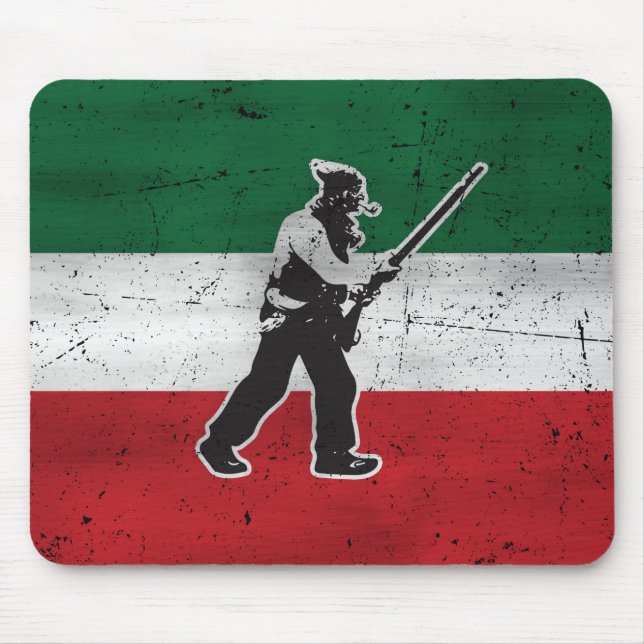 Alfombrilla De Ratón Drapeau Québec y Patriote Henri Julien érodé (Frente)