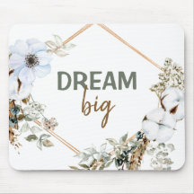 Dream Big Boho Moda Pampas Grass Inspirando Cita