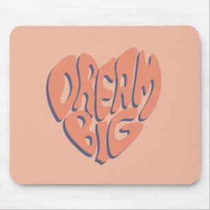 Alfombrilla De Ratón Dream Big: Consejo Motivacional de Coral y Apricot