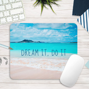 Alfombrilla De Ratón Dream It Do It Hawaii Tropical Sandy Beach Photo