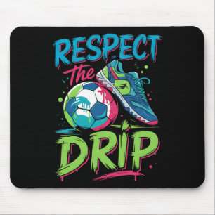 Alfombrilla De Ratón Drip de fútbol Derritiendo helado Respeta al chico