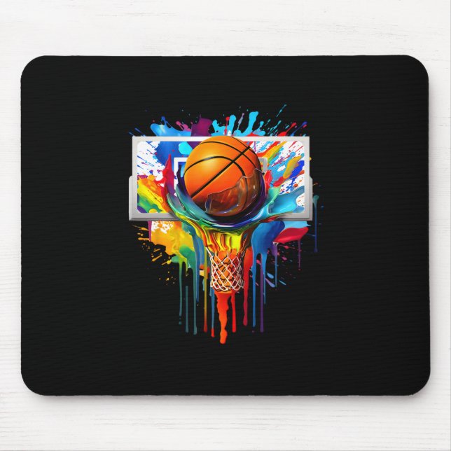 Alfombrilla De Ratón Drip Sketll Paint Splash Dripping Sketll Slam Dunk (Frente)