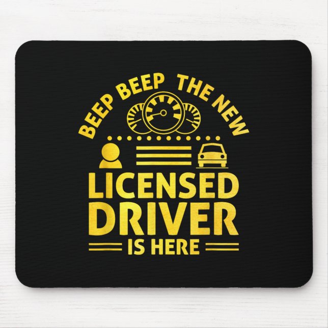 Alfombrilla De Ratón Driving License Ped New Driver Permit Driving Scho (Frente)