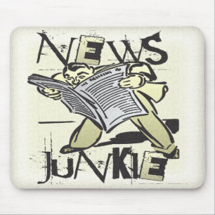 Alfombrilla De Ratón Drogadicto de las noticias