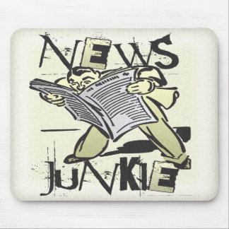 Alfombrilla De Ratón Drogadicto de las noticias