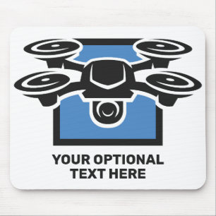 Alfombrilla De Ratón Drone de texto de personalizado