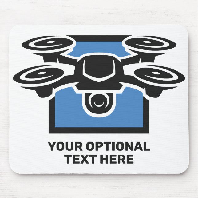 Alfombrilla De Ratón Drone de texto de personalizado (Frente)