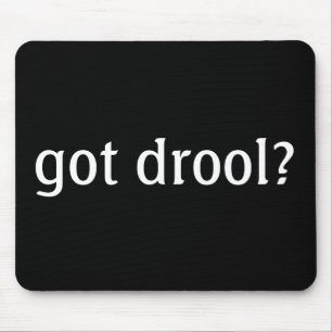 Alfombrilla De Ratón ¿Drool conseguido negro? Mousepad