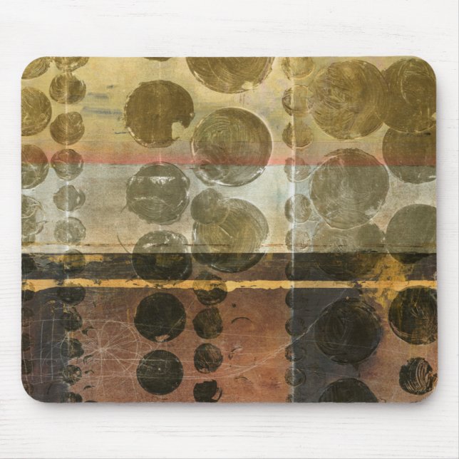 Alfombrilla De Ratón Dropletas verdes circulares (Frente)