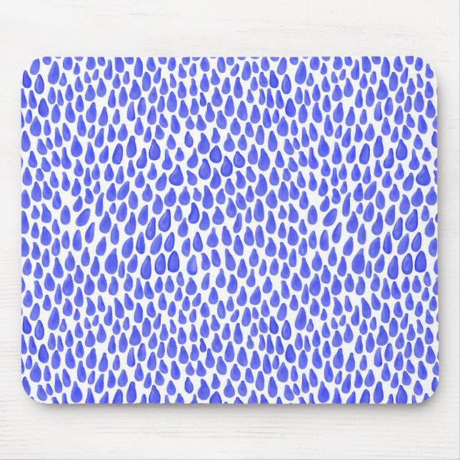 Alfombrilla De Ratón Droplets - Azul (Frente)