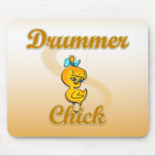 Alfombrilla De Ratón Drummer Chick