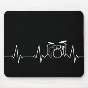 Alfombrilla De Ratón Drummer Heartbeat