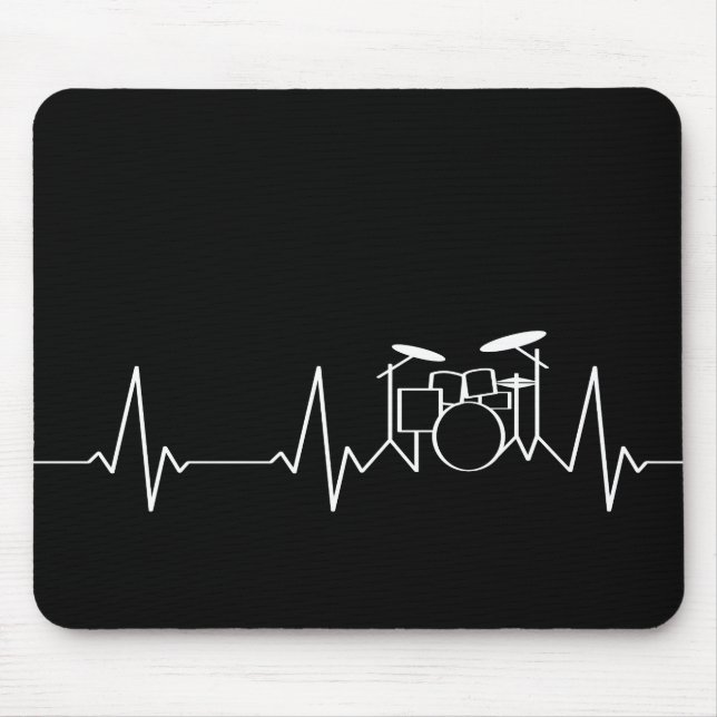 Alfombrilla De Ratón Drummer Heartbeat (Frente)