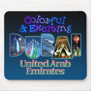 Alfombrilla De Ratón Dubai colorido y emocionante