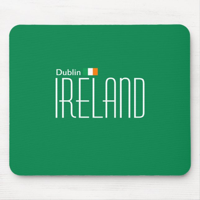 Alfombrilla De Ratón Dublín, Irlanda Mousepad (Frente)