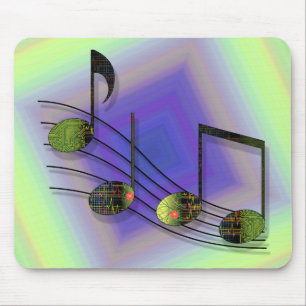 Alfombrilla De Ratón Dubstep Notes Mousepad