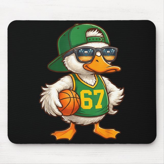 Alfombrilla De Ratón Duck Basketball 67 Gen Alpha Slang Srts Men Boys K (Frente)