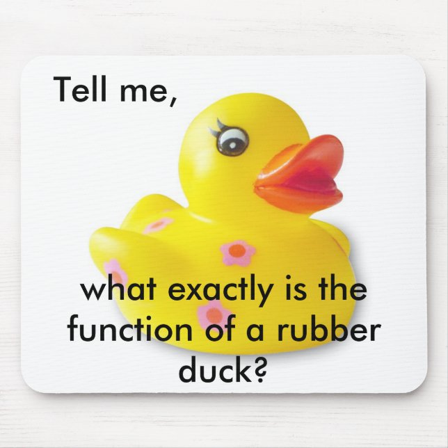 Alfombrilla De Ratón Duckie de goma Mousepad (Frente)