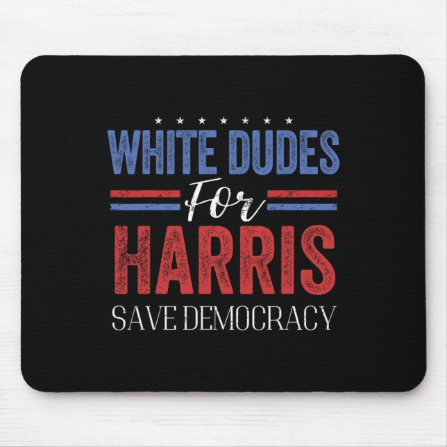 Alfombrilla De Ratón Dudes Para Harris Salven A La Democracia President (Frente)