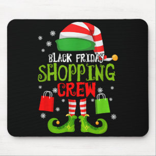 Alfombrilla De Ratón Duende Navidad Negro Compras Divertido Viernes Com