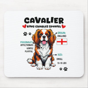 Alfombrilla De Ratón Dueño de Cavalier King Charles Spaniel Amor Divert