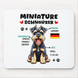 Alfombrilla De Ratón Dueño de Miniature Schnauzer Divertido Amante de M