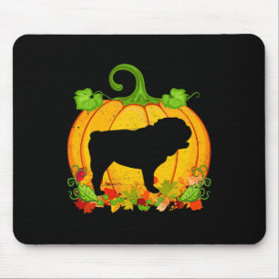 Alfombrilla De Ratón Dueño de perro Bulldog inglés disfraz de Halloween