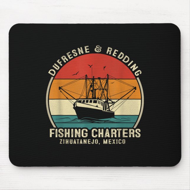 Alfombrilla De Ratón Dufresne And Redding Excursiones de Pesca - Barco  (Frente)