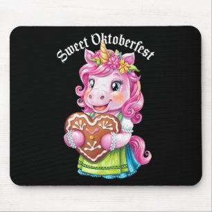 Alfombrilla De Ratón Dulce divertido de niños de unicornio alemán