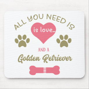 Alfombrilla De Ratón Dulce Mamá de Golden Retriever Amor de Perrito Ado